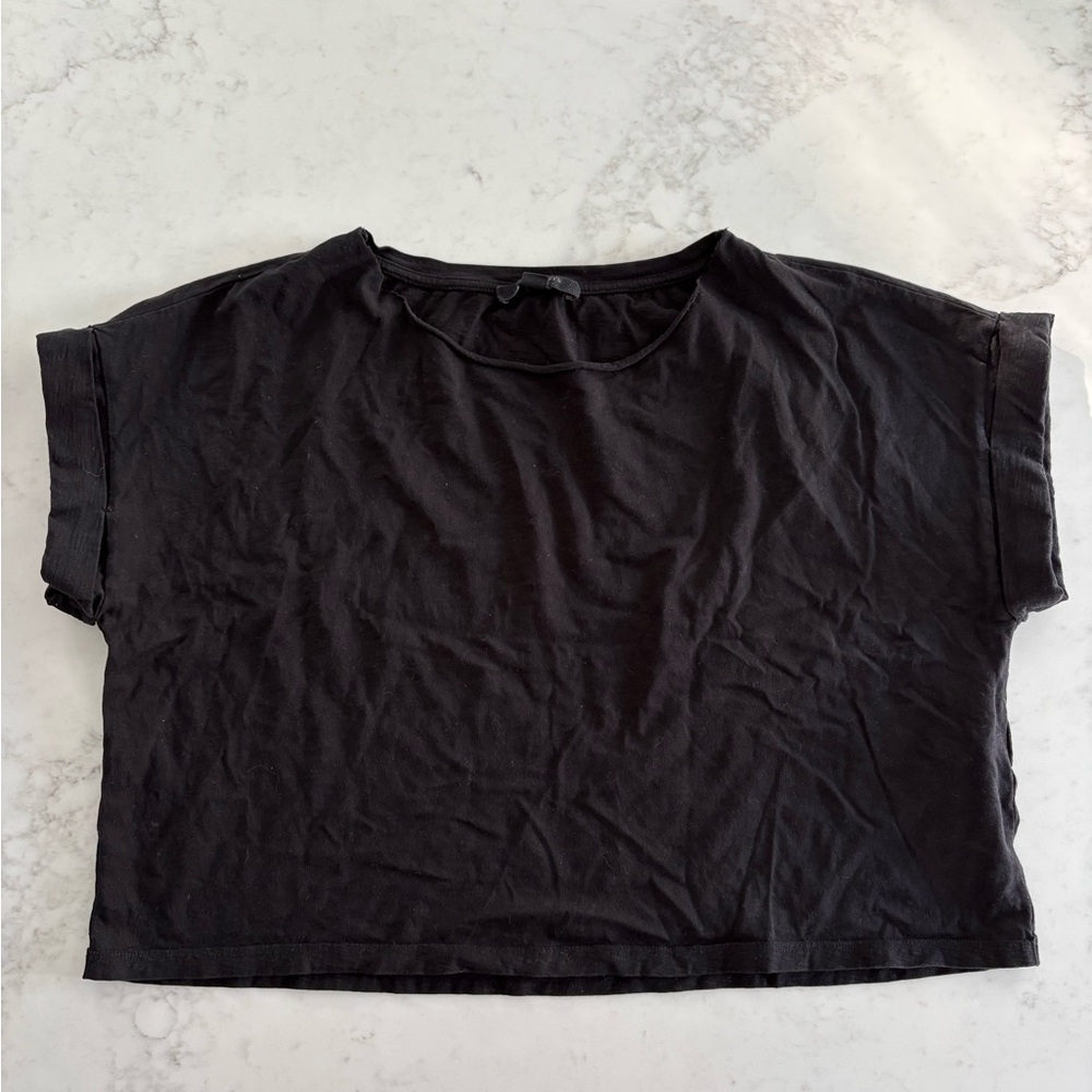 All Saints Black Crop Top